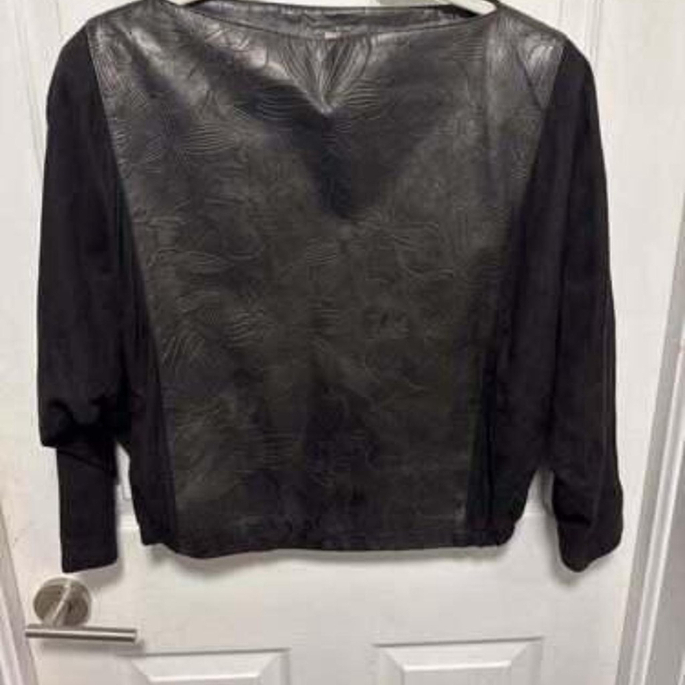 Vintage Black Leather top